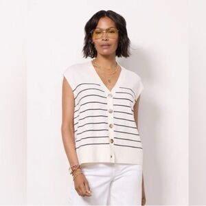 John + Jenn Striped Sleeveless Top